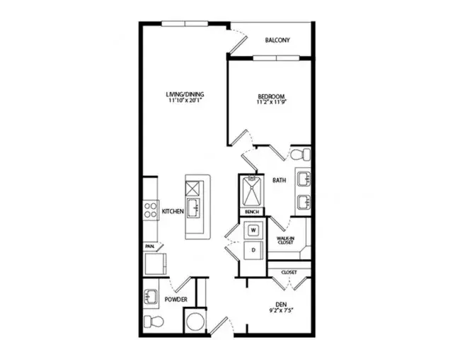 Foundry on 19th Apartment Floor Plan 9