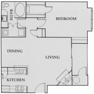 Gables CityWalk Apartments Houston FloorPlan 3