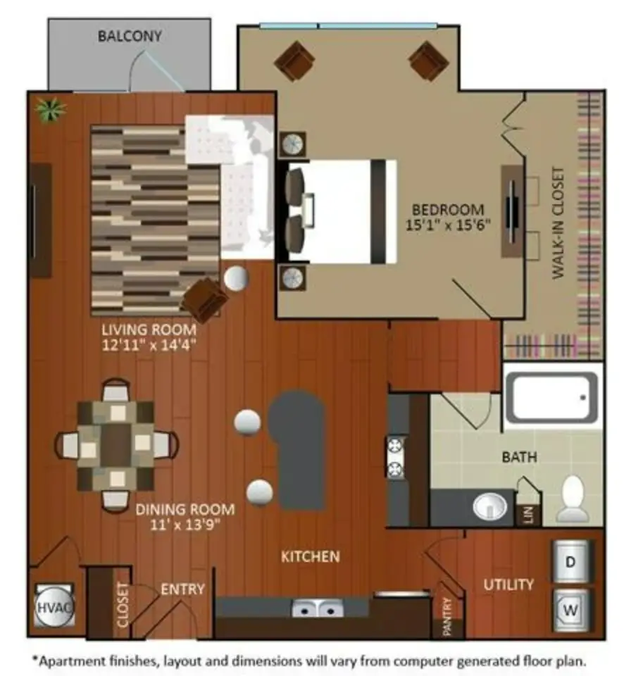 Gables Revere Upper Kirby Houston Apartments FloorPlan 12