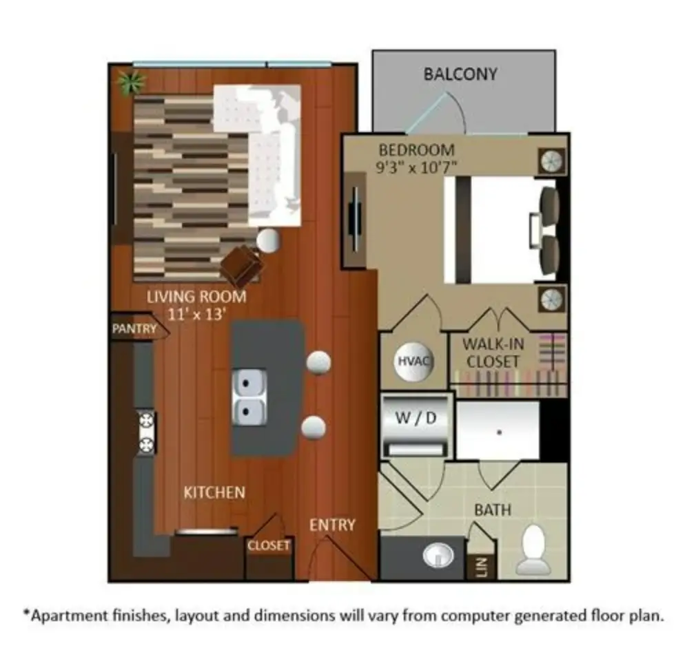 Gables Revere Upper Kirby Houston Apartments FloorPlan 2
