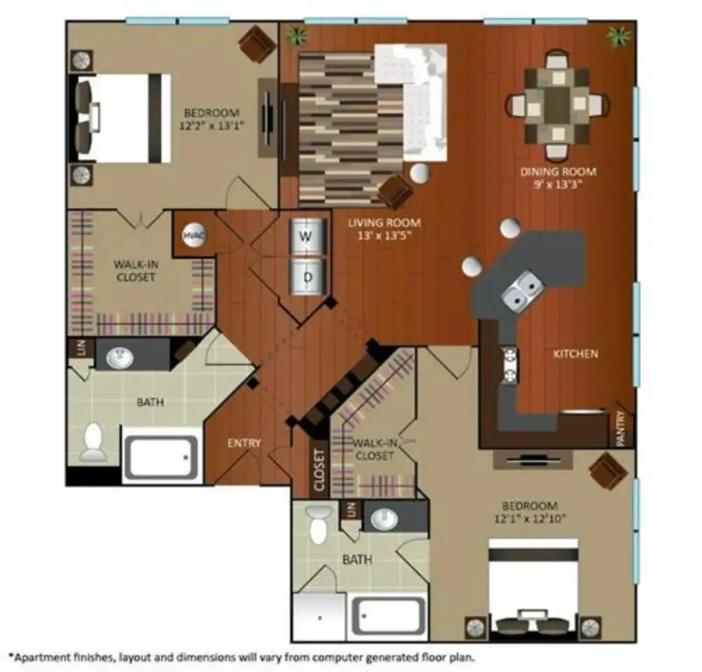 Gables Revere Upper Kirby Houston Apartments FloorPlan 20