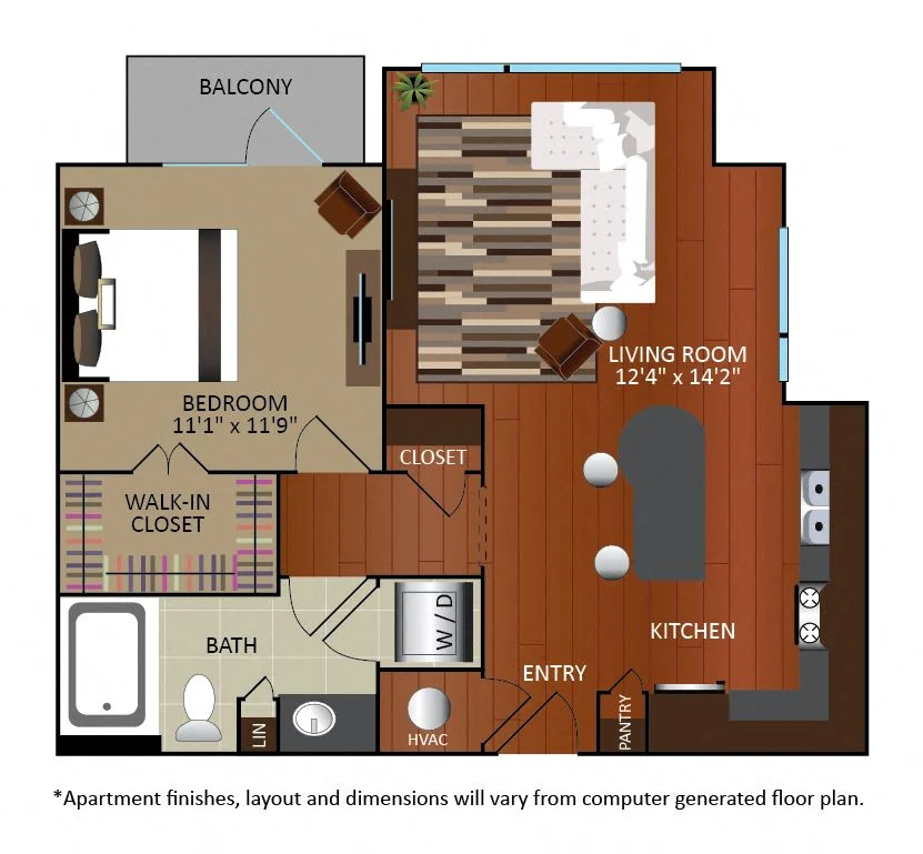 Gables Revere Upper Kirby Houston Apartments FloorPlan 3