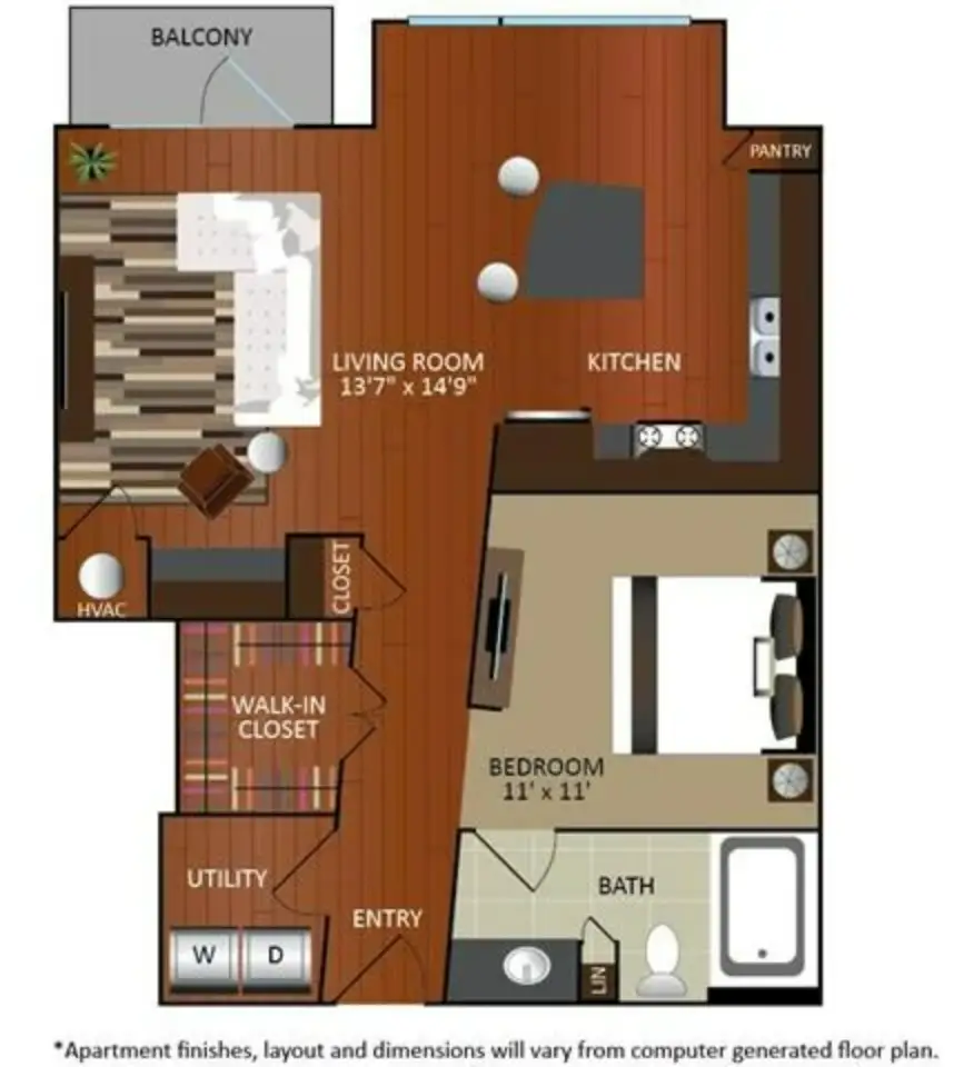 Gables Revere Upper Kirby Houston Apartments FloorPlan 4