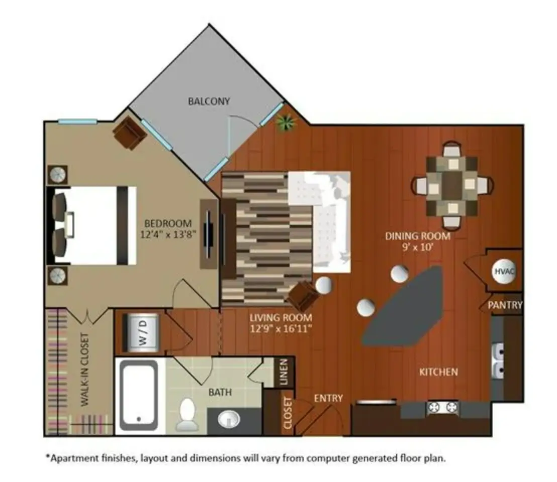 Gables Revere Upper Kirby Houston Apartments FloorPlan 6