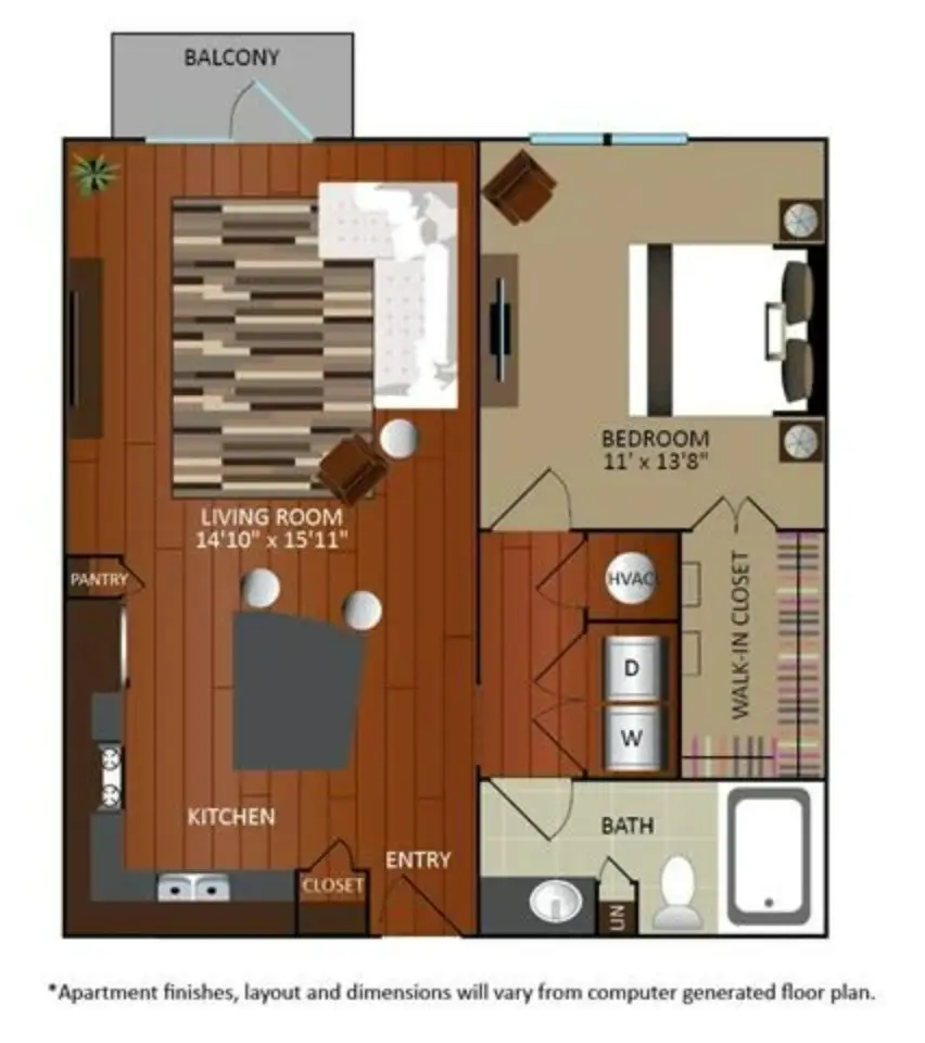 Gables Revere Upper Kirby Houston Apartments FloorPlan 7
