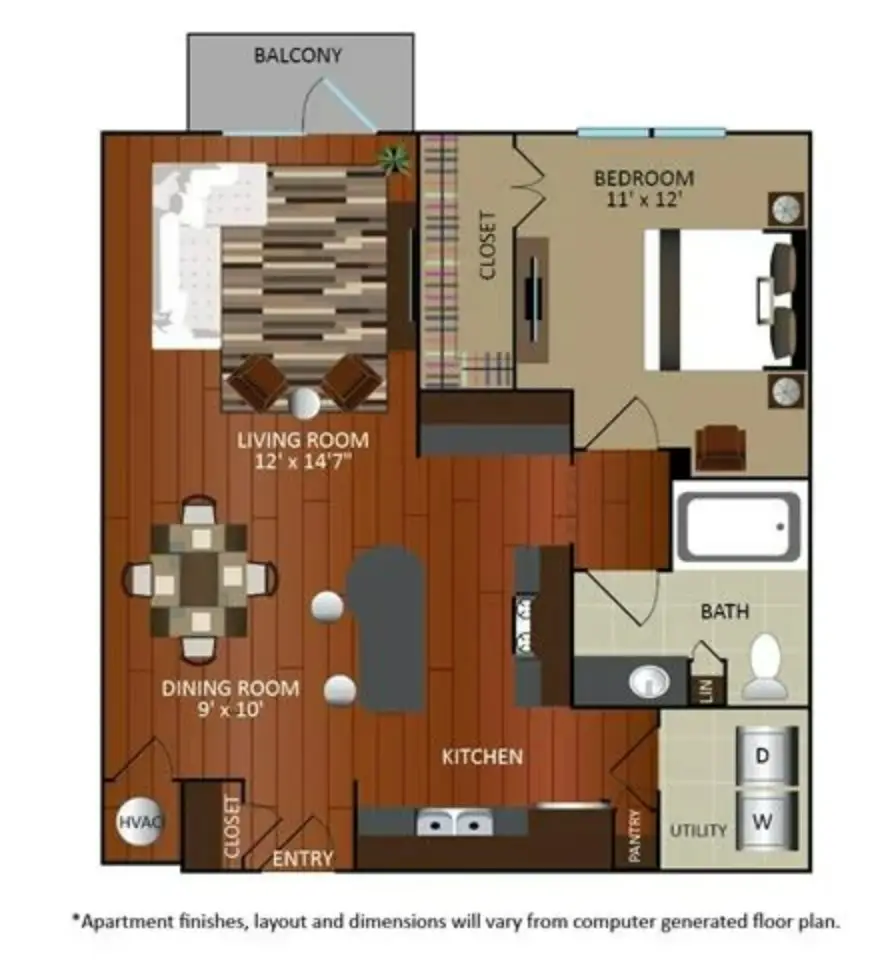 Gables Revere Upper Kirby Houston Apartments FloorPlan 8