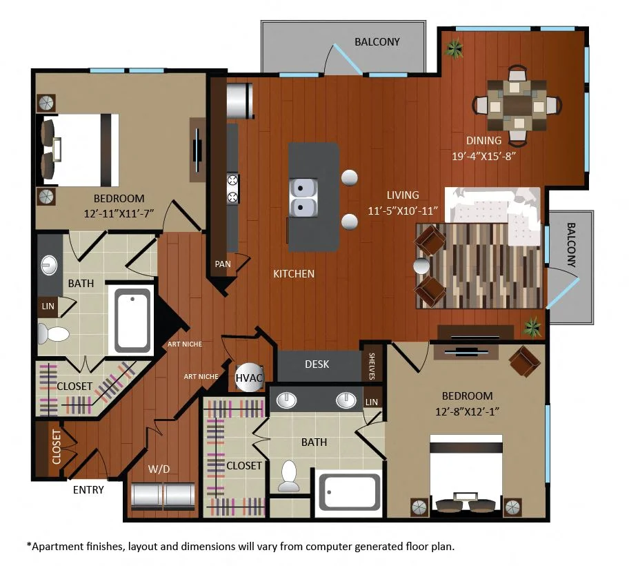 Gables Upper Kirby Houston Apartments FloorPlan 30