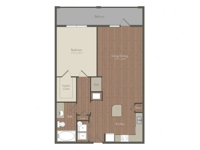 Grove at Sterling Ridge Houston apartment Floorplan 1