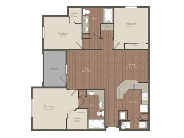 Grove at Sterling Ridge Houston apartment Floorplan 17