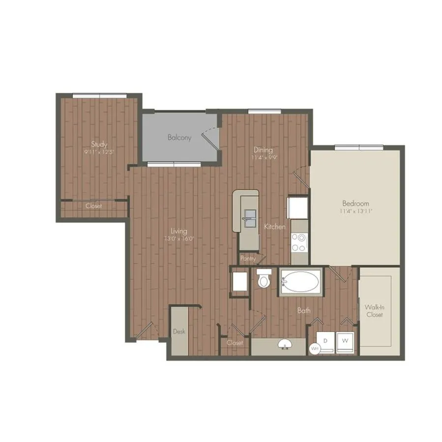 Grove at Sterling Ridge Houston apartment Floorplan 6