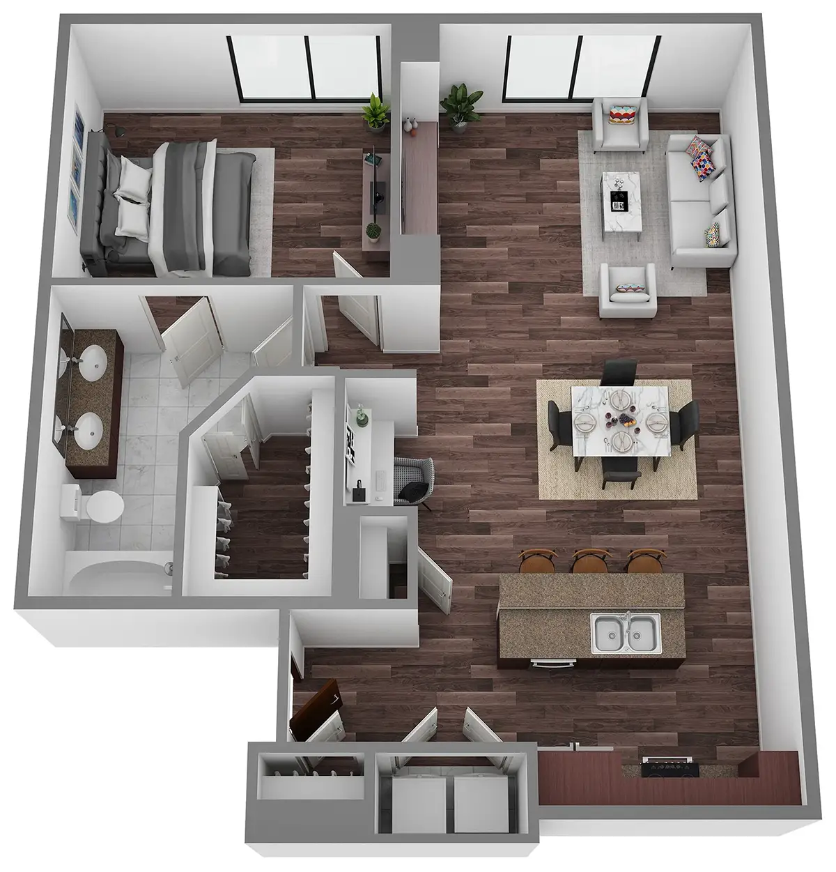 Hanover Rice Village Houston Apartments FloorPlan 10