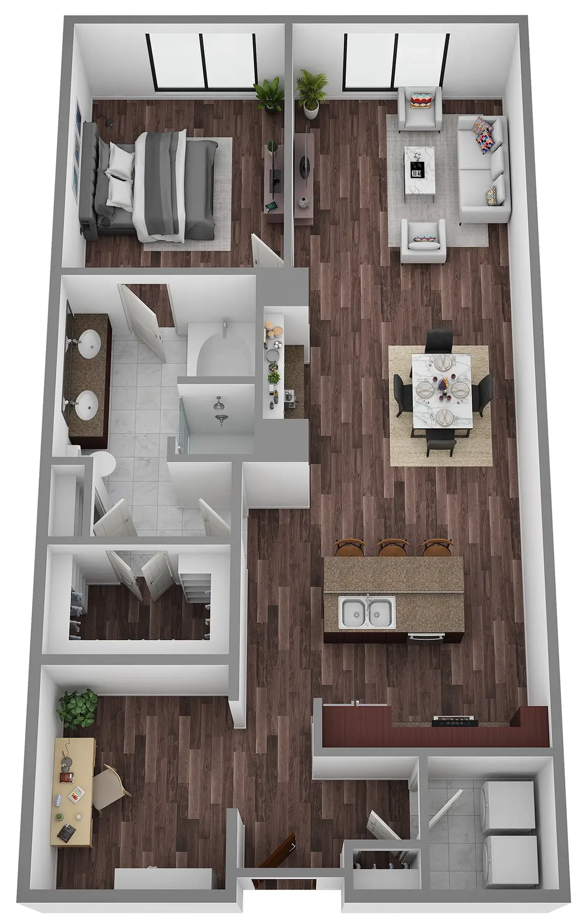 Hanover Rice Village Houston Apartments FloorPlan 13