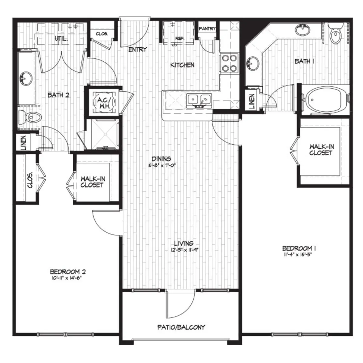 Harbor Shores Apartments Floor Plan 5