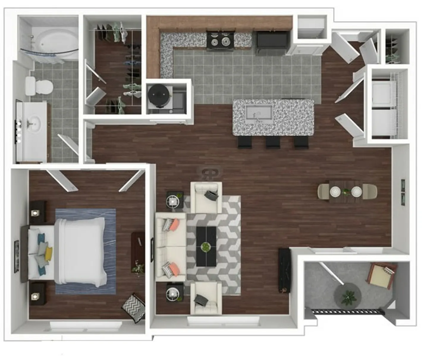 Haven at Main houston apartments floor plan 1