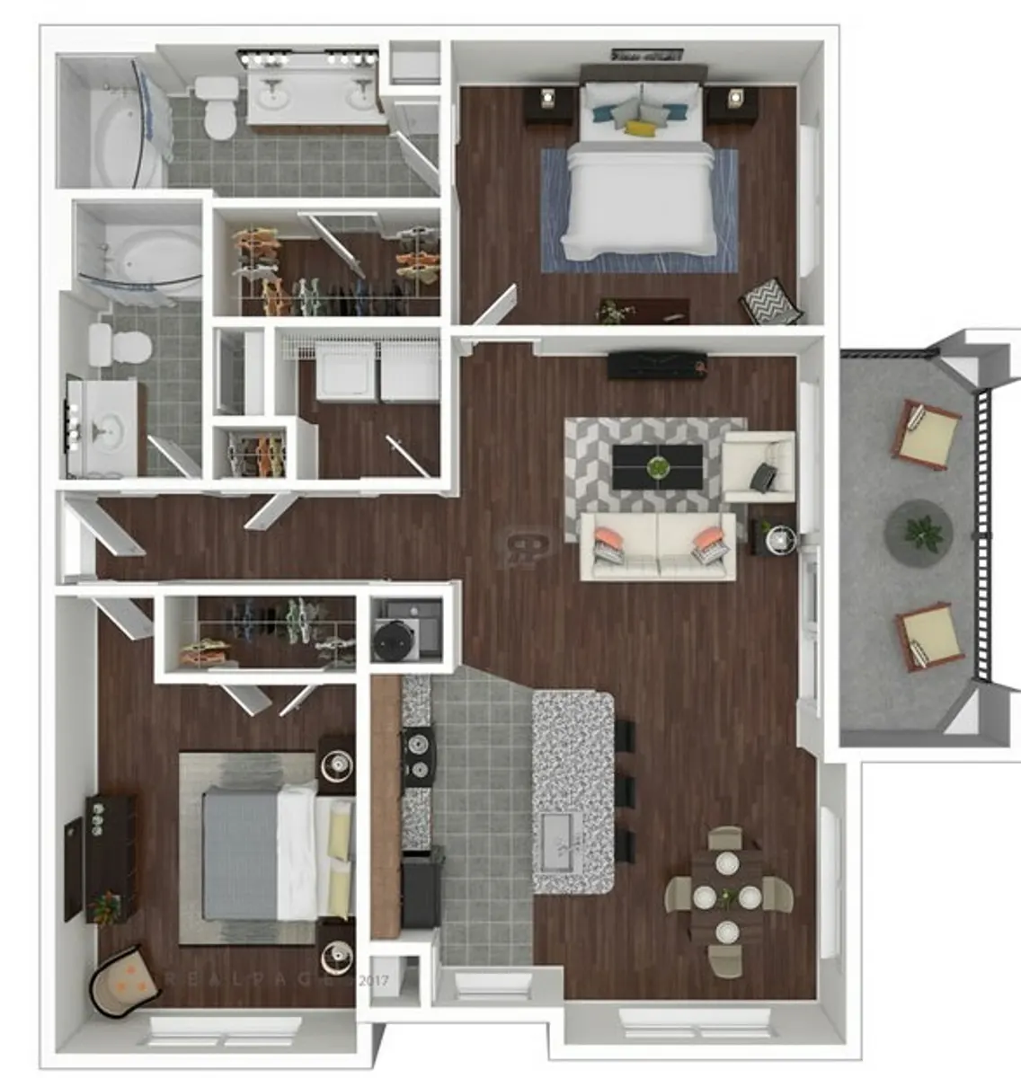 Haven at Main houston apartments floor plan 10