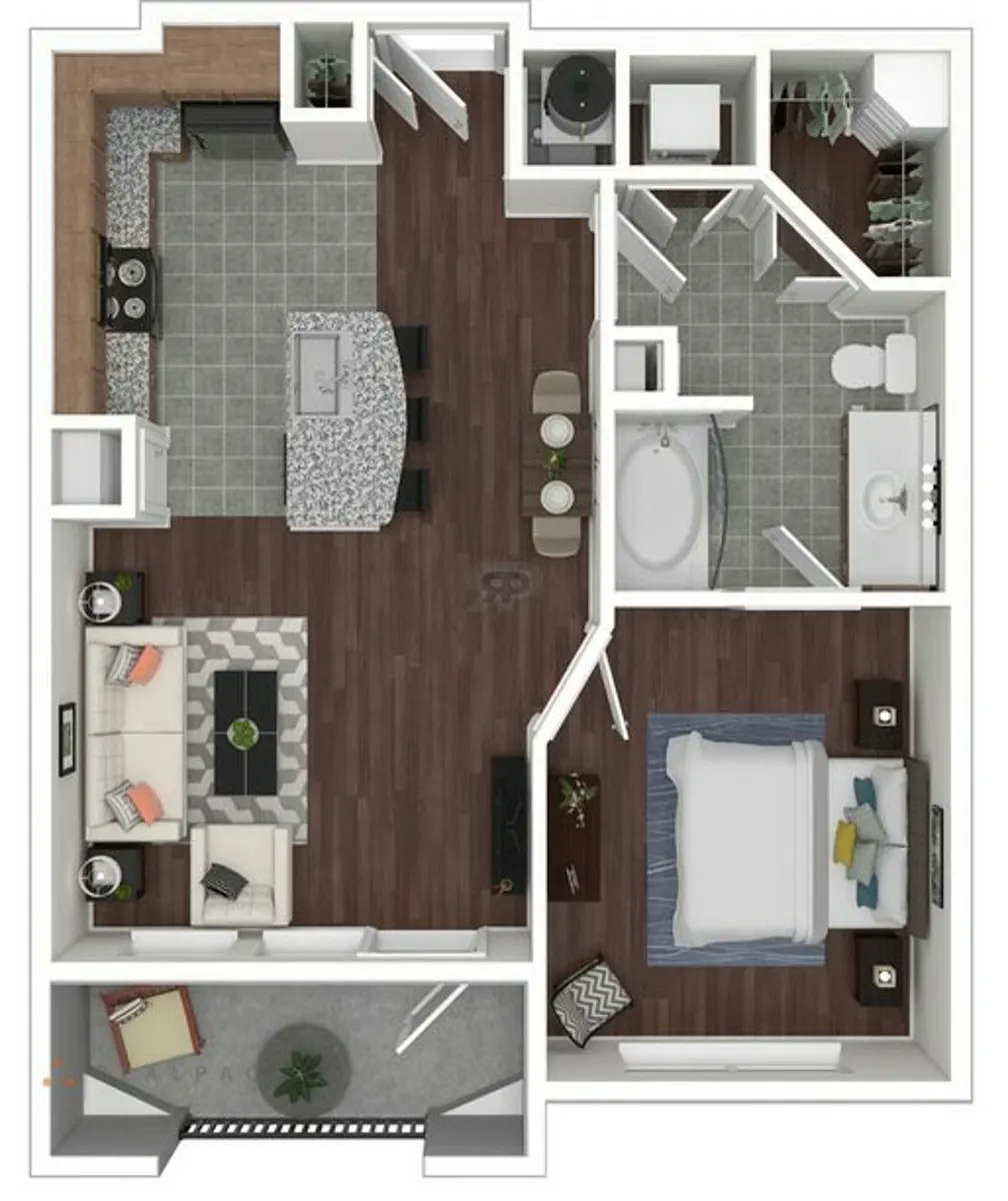 Haven at Main houston apartments floor plan 12