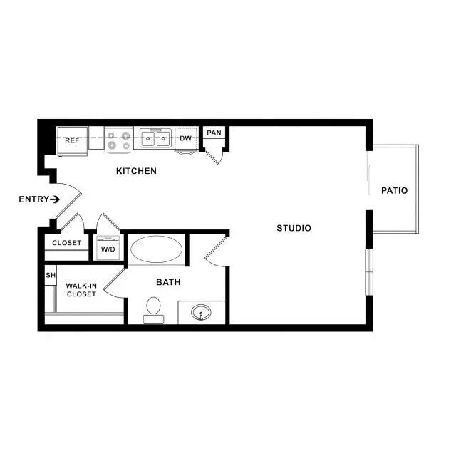 Heights West End Apartment Floor Plan 15