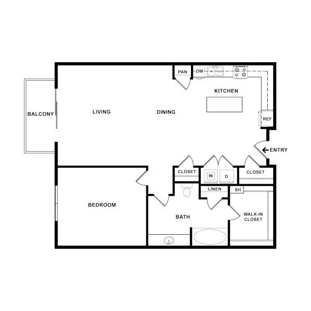Heights West End Apartment Floor Plan 8