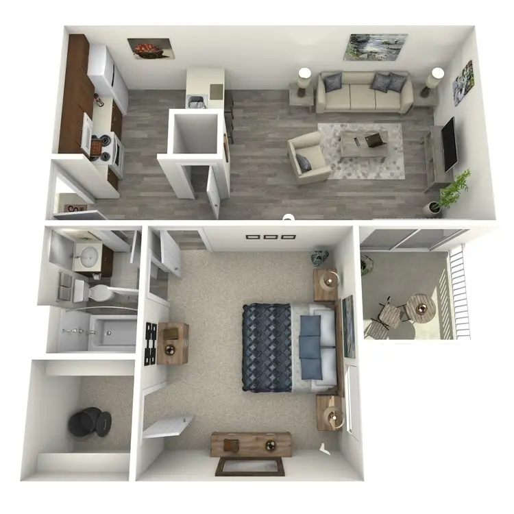 Island Bay Resort houston apartment floorplan 2