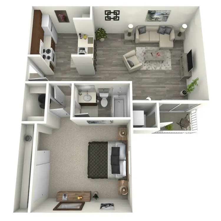 Island Bay Resort houston apartment floorplan 3
