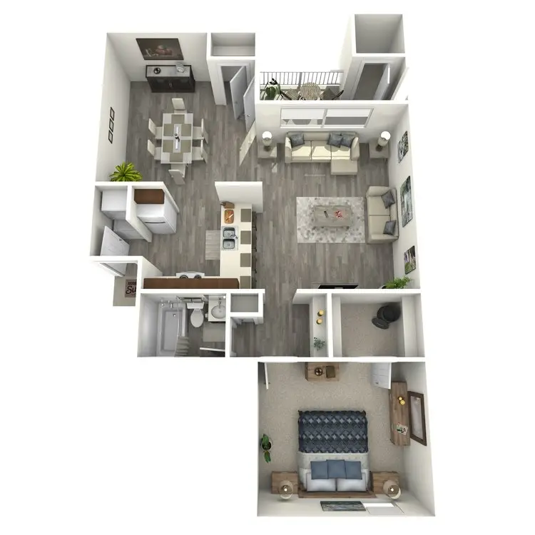 Island Bay Resort houston apartment floorplan 4