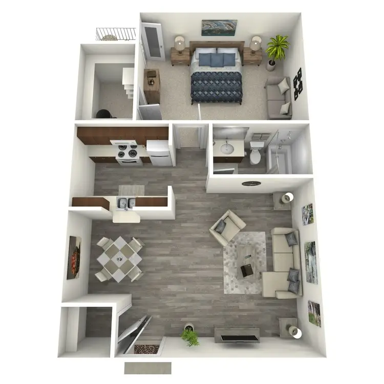 Island Bay Resort houston apartment floorplan 5