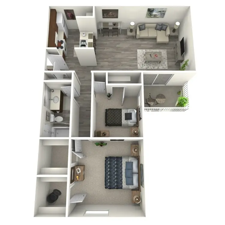 Island Bay Resort houston apartment floorplan 6