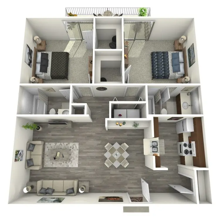 Island Bay Resort houston apartment floorplan 9