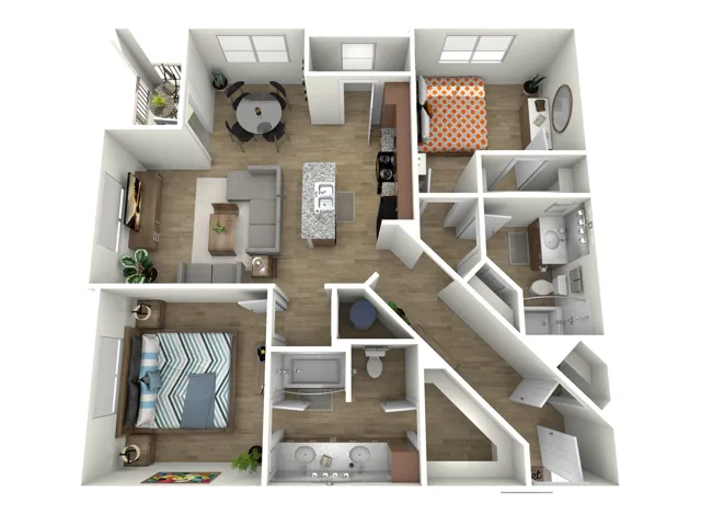 Katy Ranch Houston Apartments FloorPlan 28