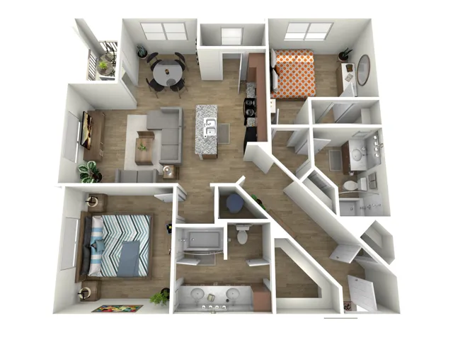 Katy Ranch Houston Apartments FloorPlan 30