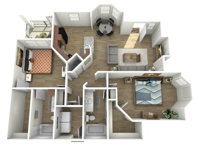 Katy Ranch Houston Apartments FloorPlan 36