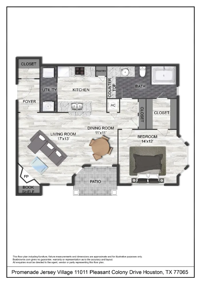 Kessler Jersey Village Houston Apartments FloorPlan 10