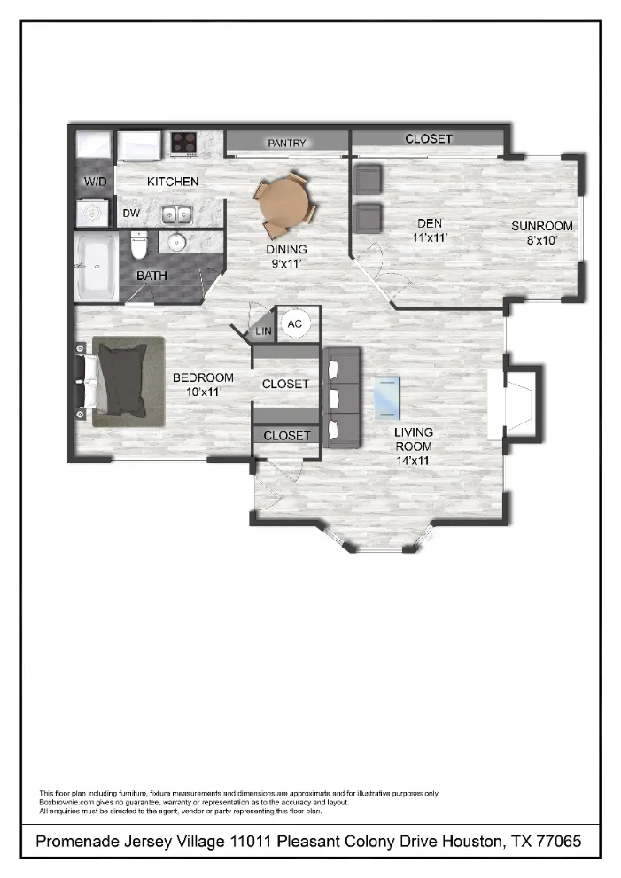 Kessler Jersey Village Houston Apartments FloorPlan 18