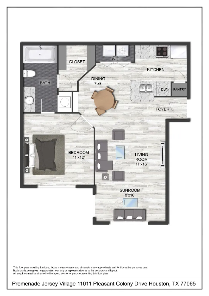 Kessler Jersey Village Houston Apartments FloorPlan 2