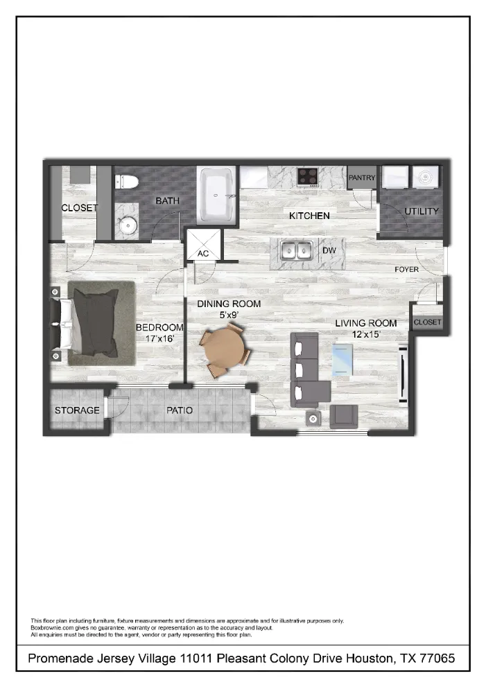 Kessler Jersey Village Houston Apartments FloorPlan 3