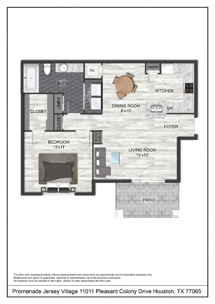 Kessler Jersey Village Houston Apartments FloorPlan 4