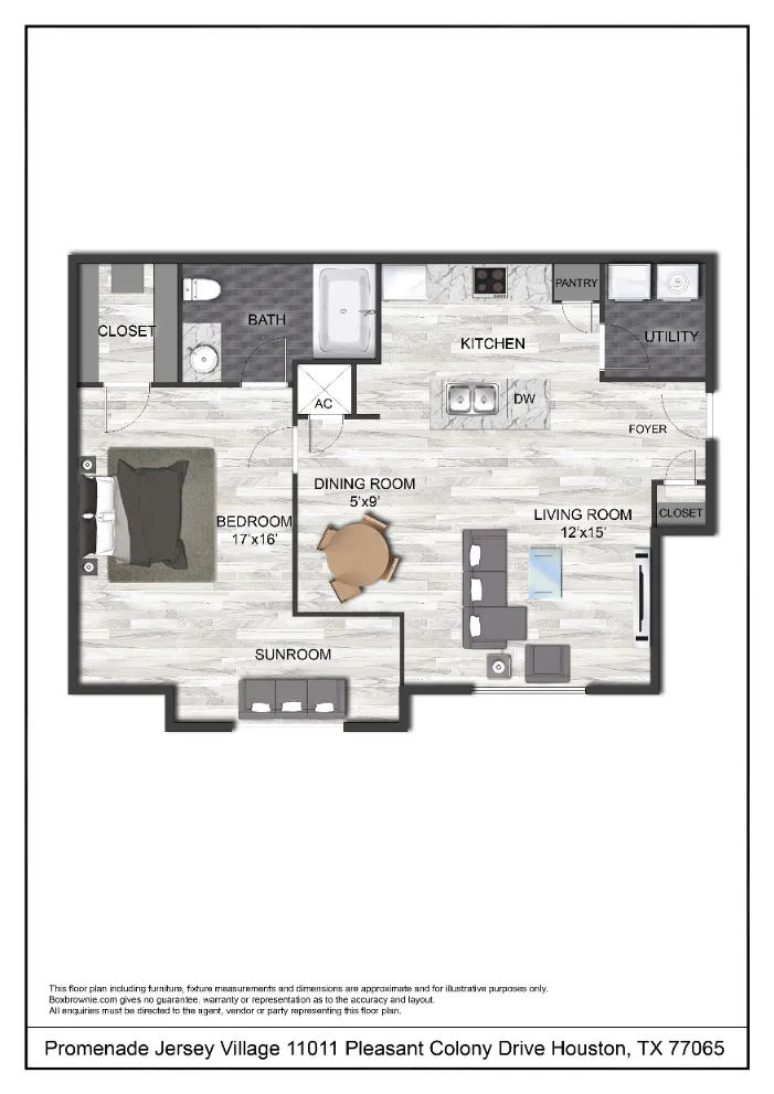 Kessler Jersey Village Houston Apartments FloorPlan 6