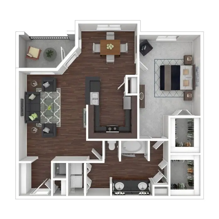 Kimpton Houston Apartments FloorPlan 1