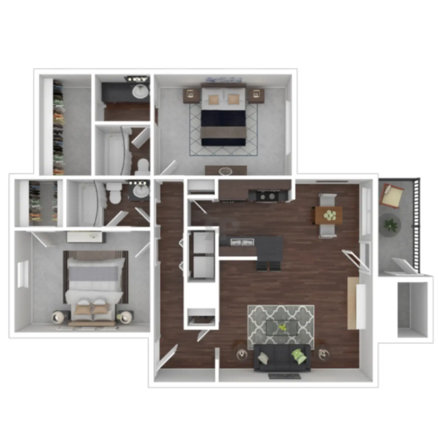 Park at Willowbrook Houston Rise Apartments FloorPlan 10