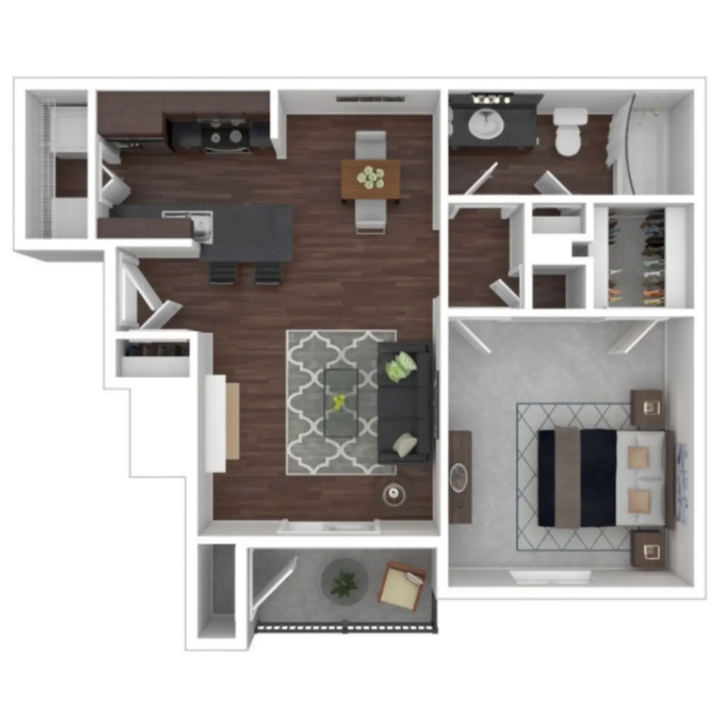 Park at Willowbrook Houston Rise Apartments FloorPlan 4