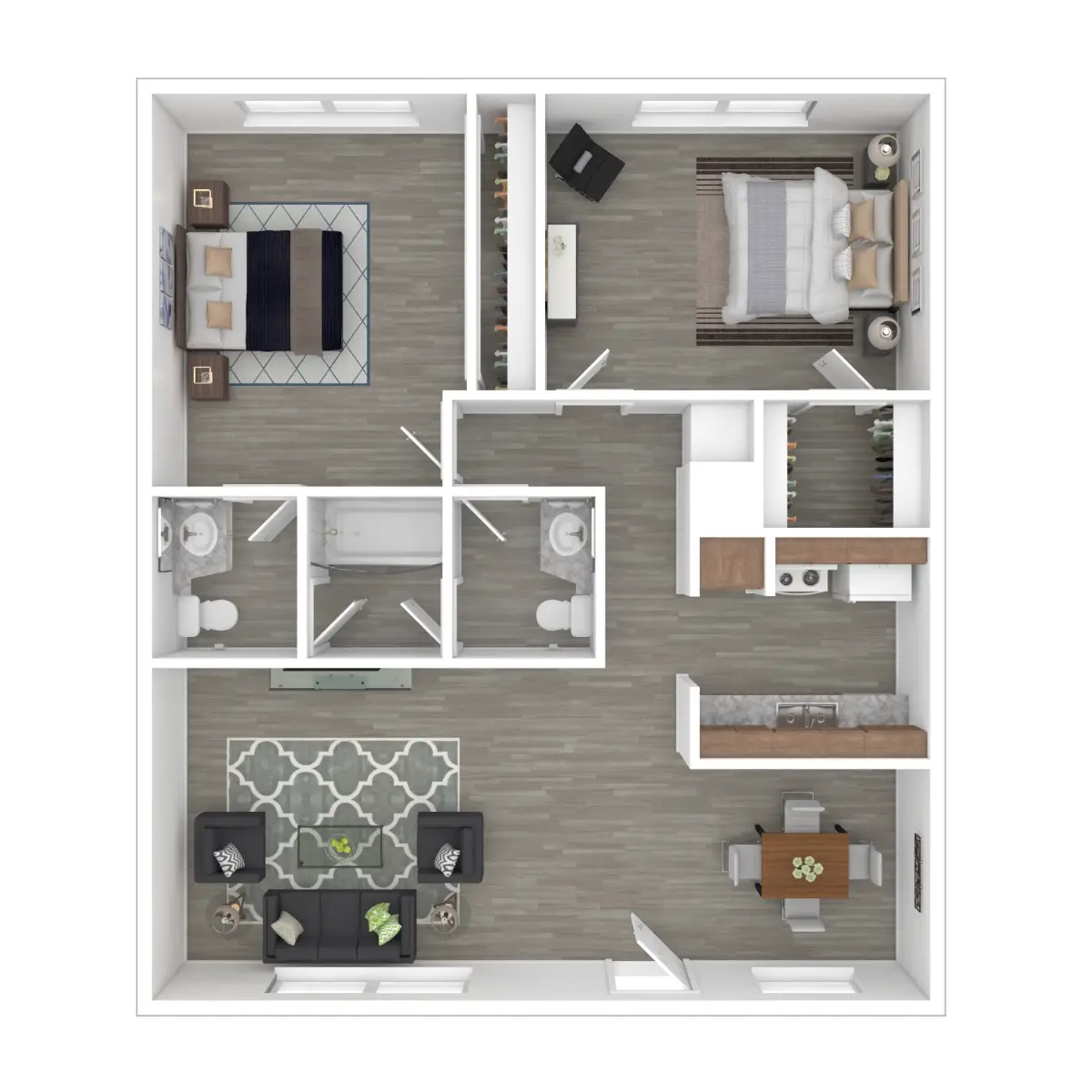 Kingswood Village Houston Rise Apartments FloorPlan 7