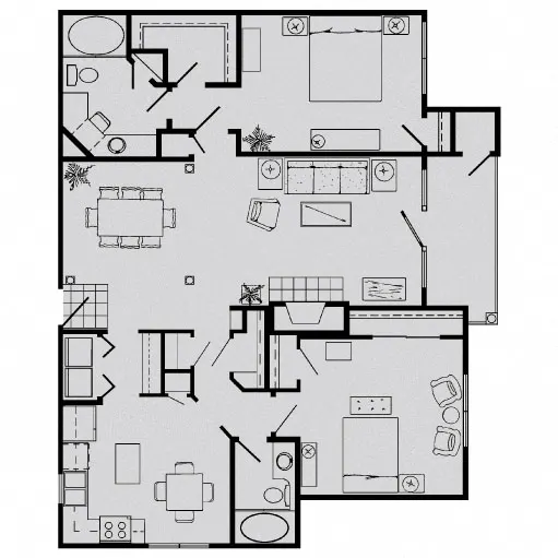 Lanesborough Apartments houston apartments floorplan 6