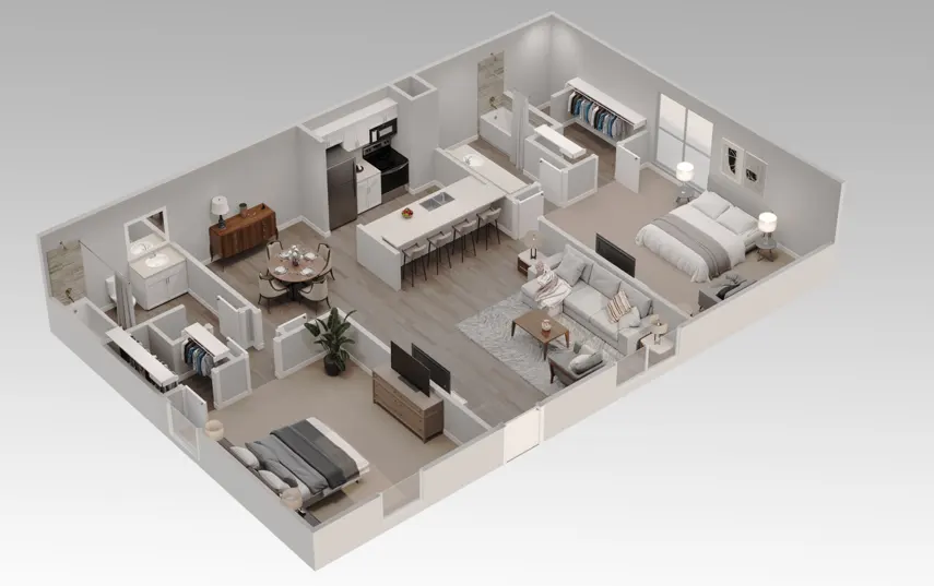 Langham Creek Town Homes Houston FloorPlan 3