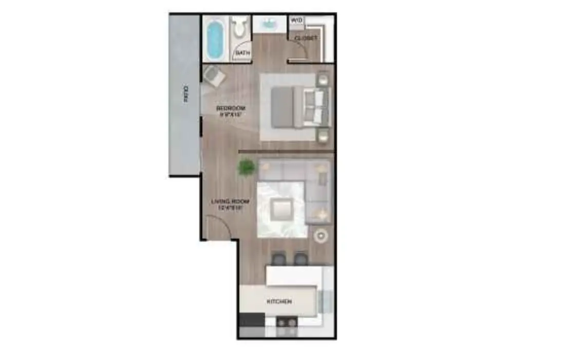 Latitude 2976 Apartments Floor Plan 1