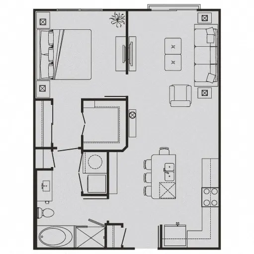 Le Palais Apartment Floor Plan 1