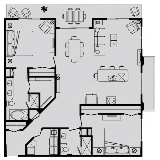 Le Palais Apartment Floor Plan 13