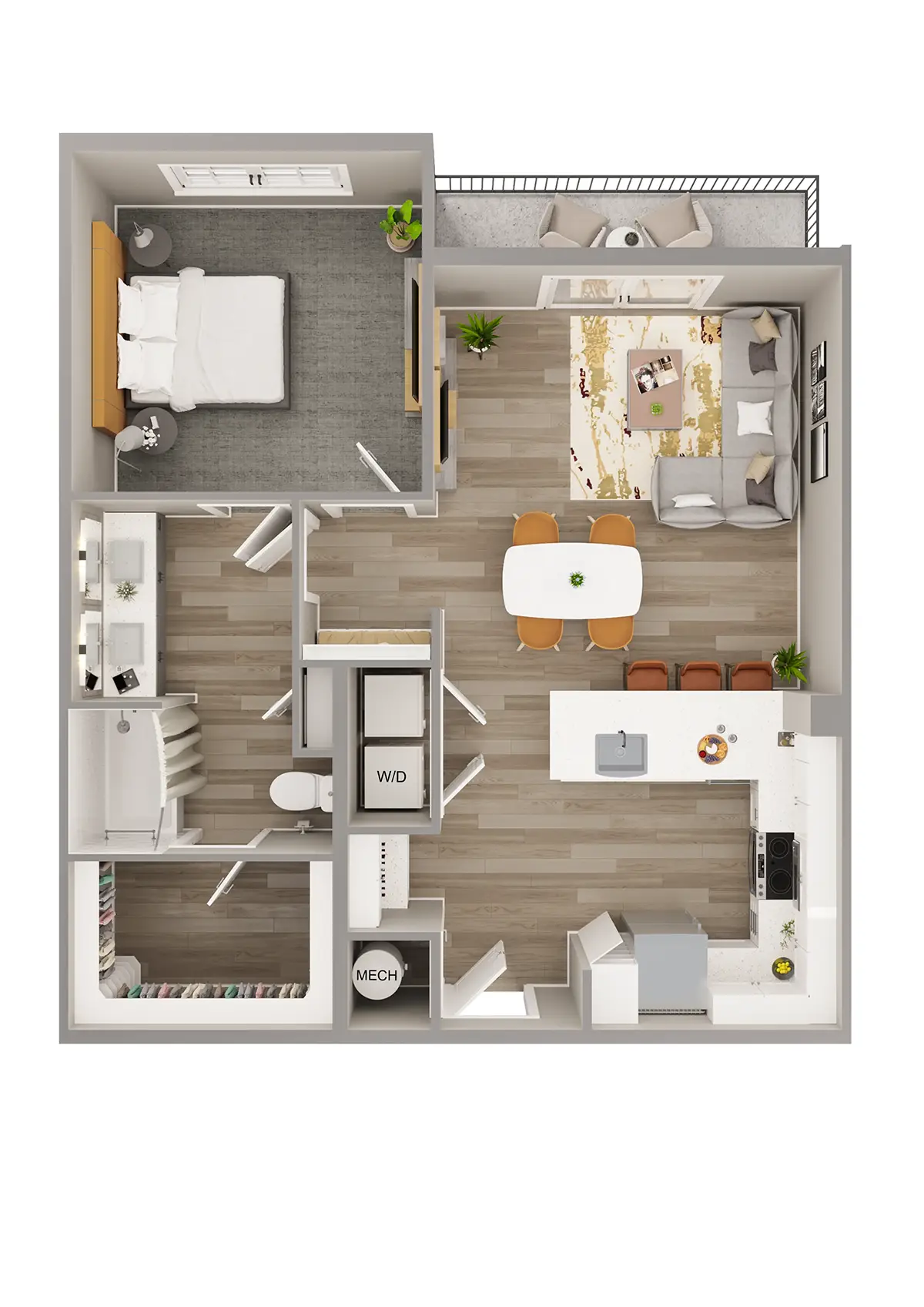 Lenox Bayside Houston Apartments FloorPlan 20