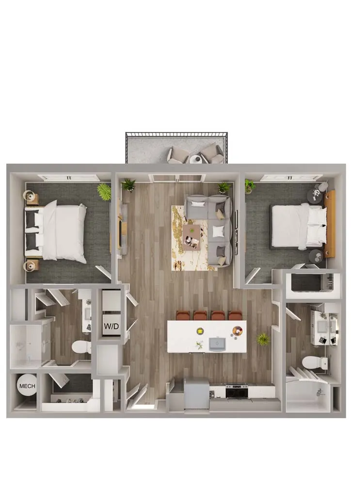Lenox Bayside Houston Apartments FloorPlan 24