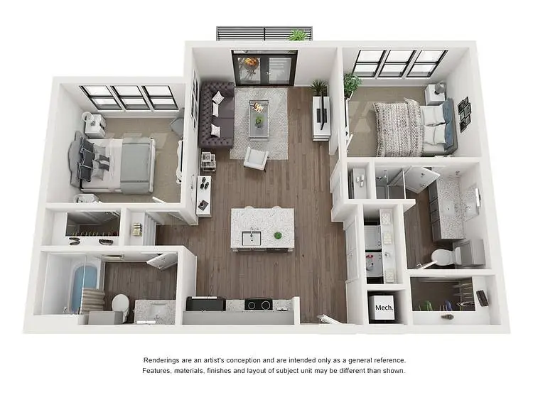 Lenox Oaks Houston Apartments FloorPlan 10