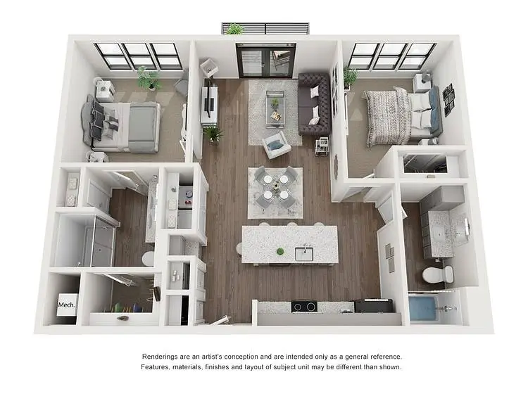 Lenox Oaks Houston Apartments FloorPlan 12